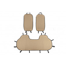 Накидки на задні сидіння (к-т, Бежевий з чорною ниткою)