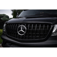 Передня решітка Panamericana GT Panamericana Black (2013-2018) для Mercedes Sprinter W906 рр