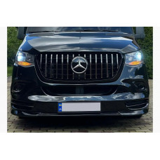 Передня решітка Panamericana GT Chrome Premium V2 (З рамкою) для Mercedes Sprinter W907/W910 2018- рр