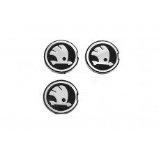 Ковпачки на диски 56/52мм sk5652 (3 шт) для Skoda