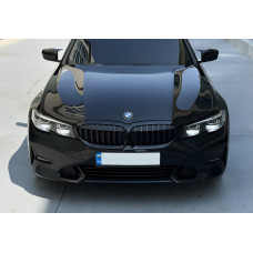 Ніздрі 1 Bar (2018-2022, чорний глянцевий) Без місця під камеру для BMW 3 серія G20/G21 2018- рр