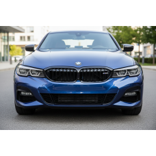 Ніздрі M-Look V1 (2018-2022, чорний глянець) З місцем під камеру для BMW 3 серія G20/G21 2018- рр