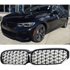 Ніздрі Diamond Black (2021-2023) для BMW 5 серія G30/G31 рр