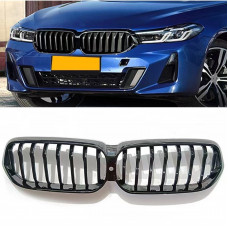 Ніздрі 1-Bar (2020-2023, чорний глянець) для BMW 6 серія G32 2017- рр