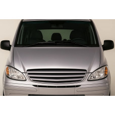 Передня решітка V2 (2004-2010, під фарбування) для Mercedes Vito W639 рр