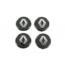 Ковпачки у диски графіт з кільцем 81568DRK (57мм на 49мм, 4 шт) для Renault