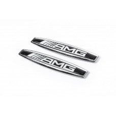 Наклейки на крила (2 шт., метал) Elegance для Mercedes A-сlass W176 2012-2018 рр