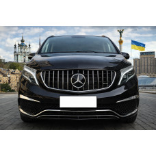 Передня решітка GT Panamericana Chrome (2014-2019 для V-class) для Mercedes Vito/V-class W447 2014- рр